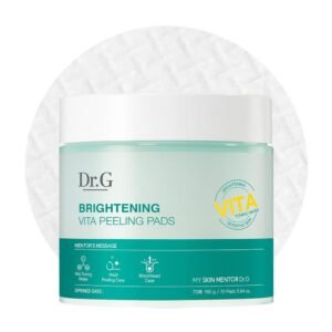 Dr. G Brightening Vita Peeling Pad – Toning Facial Pads with Vitamin C, B3 & B5 – Hydrating PHA Exfoliant – Instant Smooth Skin – Gentle Exfoliator – Korean Skin Care – 70 Count