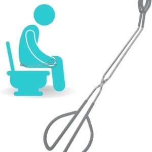 Vive Toilet Aids for Wiping Bottom – Tongs for Toileting, Wiper Reacher Tool, Self Wipe Assist – Handicap Accessories for Daily Living, Limited Mobility – Long Handle