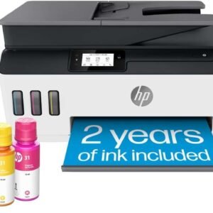 HP Smart Tank Plus 651 Wireless All-in-One Printer, Ink Tank Printer-for-Home Use, 2 Years of Ink Included Auto Document Feeder, Mobile Print, Scan, Copy, Fax, an EcoTank Alternative (7XV38A)