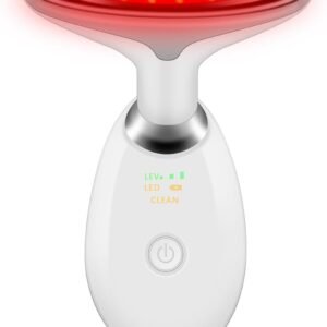 Face and Neck Massager Tools, Portable Facial Beauty Device,Facial Massager with 7 Color LED Lights for Skin Care