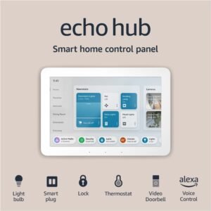 Amazon Echo Hub, 8” smart home control panel, Designed for Alexa+, Compatible with thousands of devices