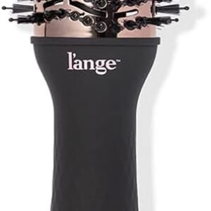 L’ANGE HAIR Le Volume 2-in-1 Titanium Blow Dryer Brush | Frizz Control Blowout Hair Dryer Brush For Drying And Straightening | Volumizing Hot Air Styler For All Hairstyles | Oval Barrel | Black – 60mm