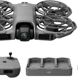 DJI Neo 2 Fly More Combo With RC-N3 Remote Controller, Stable Transmission With Digital Transceiver, 4K Drone for Beginners, 3 Batteries