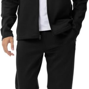 BGOWATU Men’s Tracksuits 2 Piece Running Sports Sweatsuits For Men Full Zip Athletic Jackets and Pants Outfits