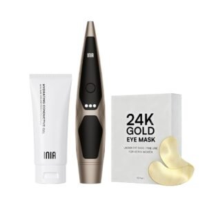 INIA Red Light Therapy for Face, 4-in-1 Beauty Device with Heat, Vibration, Massage & Red Light for Dark Circles, Puffiness & Skin Firming