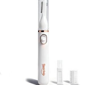 2025 Eyebrow Trimmer Facial Shaver for Women – Painless Facial Hair Remover, Mini Personal Grooming Tool with Combs