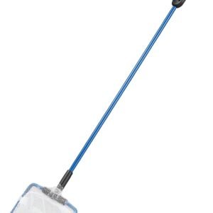 AQUANEAT Aquarium Fish Net, Small Fish Tank Cleaning Net, Food Wastes Skimmer for Small Ponds and Pools
