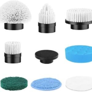 Electric Spin Scrubber Replacement Brush Heads, 8 Pcs Set for Bathroom, Kitchen and Home, Suitable for Swyprrix SD-CTB01
