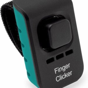 Educator Dog Training Finger Clicker with Audible Sound for Positive Reinforcement, Behavior and Obedience Pet Trainer, Teal