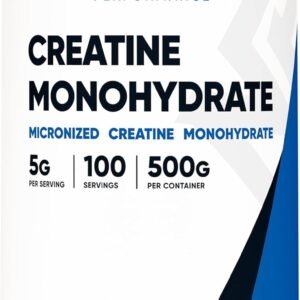 Nutricost Creatine Monohydrate Micronized Powder 500G, 5000mg Per Serv (5g) – 100 Servings, 17.9 Oz