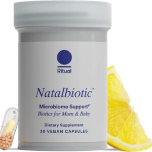 Ritual Natalbiotic Microbiome Support* Biotics for Mom & Baby, Formulated to Support Digestive Health, Vaginal Health, and Baby’s Immune Health* Designed with OB/GYNs*, Non-GMO, Vegan, 30 Days