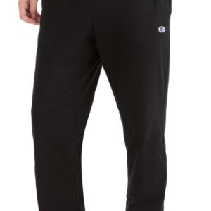 Champion Men’s Cinched-Bottom Lounge Pants, Standard Fit, Lightweight 100% Cotton, Available in Regular and Big & Tall
