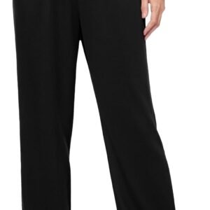 Ekouaer Soft Pajama Pants for Women, Elastic Waist Casual Lounge Yoga Pj Bottoms with Pockets