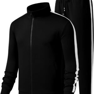 JMIERR Men’s Track Suits Sweatsuits 2 Piece Full Zip Sports Outfits Set Sweatshirt and Joggers Sweatpants