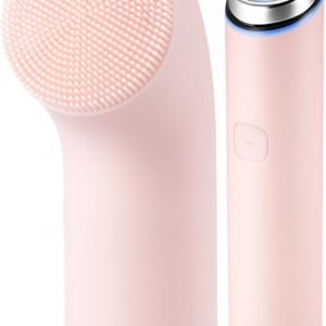 medicube Mini Booster Pro Plus Cleansing Device Set | 2-in-1 Facial Cleansing, Skincare Device | Pore, Makeup, Excess Sebum Care | Portable Skincare Booster with 3 Modes | Korean Facial Device, Pink