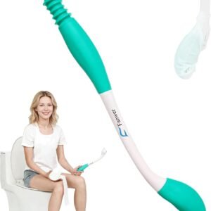 Fanwer Toilet Aids for Wiping,Long Reach Comfort Bottom Buddy Extends Your Reach Over 15″,Butt Wiper for Disabled,Elderly