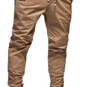 Men Joggers Chino Cargo Pants Hiking Outdoor Recreation Pants Twill Fitness Track Jogging Pants