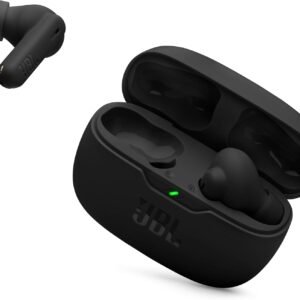 JBL Vibe Beam 2 – True Wireless Noise Cancelling Earbuds with JBL Pure Bass Sound & Smart Ambient technology, 4mics for crisp, clear calls, up to 40Hrs of Playback, IP54 Dust & Water resistant (Black)