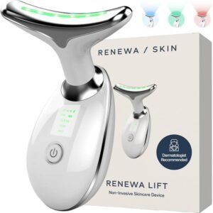 RenewaLift Face & Neck Sculpting Tool | Handheld Beauty Device with Gentle Light & Soothing Vibration | At-Home Skincare Tool for a Smoother, Refreshed, and Radiant-Looking Complexion