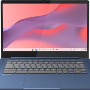 Lenovo IdeaPad Slim 3 Chromebook Laptop – 2024 – Lightweight Laptop – Waves MaxxAudio® Speakers – 14″ HD Display -720p Camera – 4GB Memory – 64GB Storage – MediaTek Kompanio 520 – Abyss Blue
