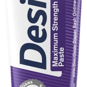 Desitin Maximum Strength Baby Diaper Rash Cream, 40% Zinc Oxide, Hypoallergenic No Added Parabens & Dyes, Protects & Relieves Baby’s Skin for Up to 12 Hours, Prevents Diaper Rash, 4.8 oz Tube