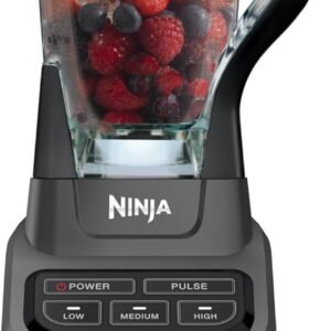 Ninja Professional Blender, Smoothie Blender, Drink Mixer, Grinder, Ice Crusher, Frozen Fruit Blending | Professional 1000 W Power, Total Crushing ™ Technology, XL 72-oz. Pitcher Black, Grey, BL610