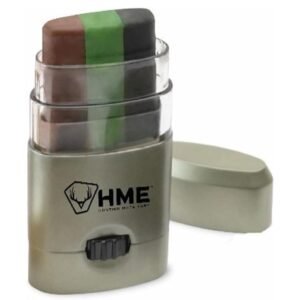 HME 3 Color Camo Face Paint “Mess-Free” Application Stick – Long-Lasting Easy-to-Use Concealment Makeup for Hunting