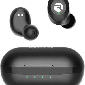 Raycon Everyday Classic Bluetooth Wireless Earbuds + Microphone with Active Noise Canceling, Sweat & Water-Resistant Earphones, Ear Buds Wireless Bluetooth Up to 32 Hours Playtime (Black)