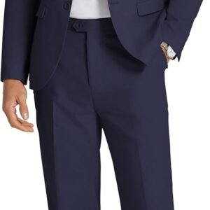 COOFANDY Men’s 2 Piece Linen Suits Set Regular Fit Casual Linen Lightweight Suit Summer Beach Wedding