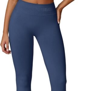 ABOCIW Women Workout Sets Seamless High Waist Scrunch Butt Lifting Gym Leggings Cutout One Shoulder Sports Bra