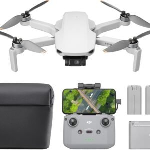 DJI Mini 4K Fly More Combo, Drone with 4K UHD Camera for Adults, Under 249 g, 3-Axis Gimbal Stabilization, 10km Video Transmission, Auto Return, 3 Batteries for 93-Min Max Flight Time, QuickShots