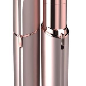 Facial Hair Remover for Women – as Seen on TV Painless Face Shaver – Electric Hair Removal Device for Face Lips Peach Fuzz with Light (Rose Gold)