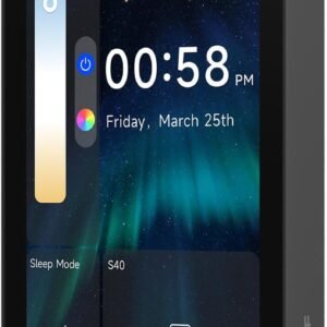 SONOFF NSPanel Pro 120 Smart Home Control Panel – 4.7-Inch Screen, Zigbee Gateway, Home Assistant, Smart Thermostat, Security Scenes – Works with Alexa, Google Home, Apple Home – Black