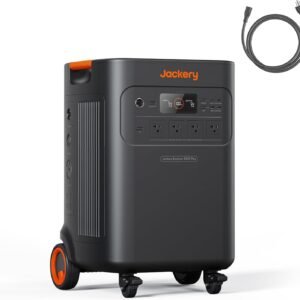 Jackery Solar Generator 5000 Plus Portable Power Station with AC Cable, 5000Wh LiFePO4, 7200W 120V/240V AC Output, Expandable to 60kWh, Essential Home Backup for Power Outages (Solar Panel Optional)