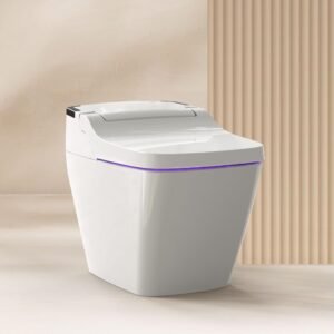 VOVO STYLEMENT TCB-090SA Smart Toilet for bathrooms, Elongated One Piece Toilet with Auto Open/Close Lid, 1.12 GPF, Auto Dual Flush, ADA Chair Height, Heated Seat, Made in Korea