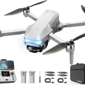 Drones with Camera for Adults 4K, Foldable Beginner Drone with Brushless Motor, Auto Follow, Tap Fly, Circle Fly, One Key Start, Under 249g