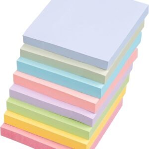 Sticky Notes 3×3 Inches, 8 Pads, 800 Sheets, 8 Color Sticky Note Pads, Premium Sticky Pads, Sticky Notes Bulk, Self-Stick Note Pads, 100 Sheets/pad