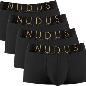 NUDUS Premium Mens Underwear – 4 Pack Soft Cotton Underwear for Men, Low Rise Sexy Mens Underwear, Lightweight & Breathable