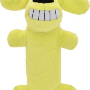 Multipet Original Loofa Dog Plush Toy – Squeaky Toy for All Dogs – Extra Soft Plush – Stuffed Animal Dog Toys for Playing (1 Count, 6”, Random Color Surprise)