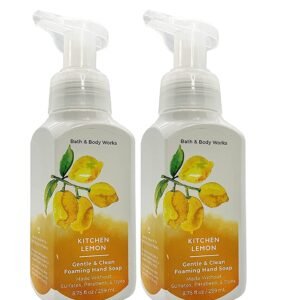 Bath and Body Works Kitchen Lemon Gentle Foaming Hand Soap (2 pack), 8.75 fl oz / 259 mL Each