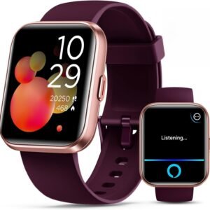Smartwatch for Women, Compatible with Android & iPhone, 1.8” Fitness Tracker Watch with Alexa, Call & Notification Alerts, Heart Rate & Sleep Monitor, 120 Sports Modes, Waterproof Watch for Women
