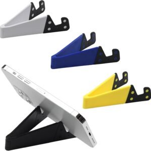 Portable Mobile Phone Stand for Desk, Foldable Pocket Travel Holder, Universal V Smartphone Kickstand Mount Compatible with iPhone, iPads, Kindle, Android, Pack of 4