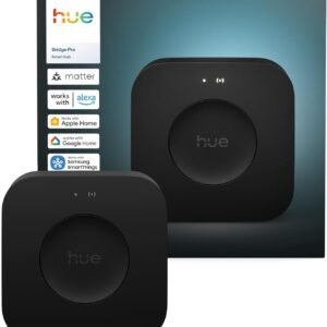 Philips Hue Bridge Pro, Smart Lighting Hub, Wireless, Advanced Encryption, Supports 150+ Lights & 50+ Accessories, Hue Bridge System Works with Apple Home, Alexa, Google, Samsung SmartThings