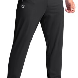 G Gradual Men’s 30″/32″/34″/36″ Inseam Tall Sweatpants with Zipper Pockets Stretch Long Joggers Athletic Workout Pants Men