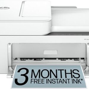 HP DeskJet 4255e Wireless All-in-One Color Inkjet Printer, Scanner, Copier, Best-for-home, 3 month Instant Ink trial included. This printer is only 2.4 ghz capable. AI-enabled (588S6A)