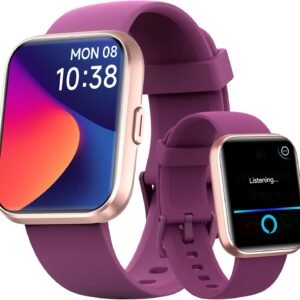 Fitpolo Smart Watches for Men/Women, 1.8” Alexa Built-in Fitness Tracker Watch with Bluetooth Calls, IP68 Waterproof, Heart Rate/Sleep/SpO2/Stress Monitor, 110 Sport Modes for Android & iPhone