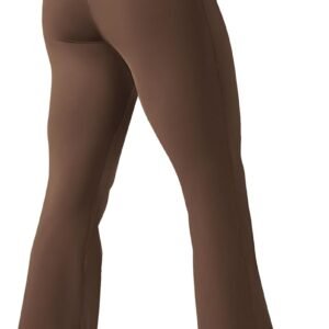 Women’s Yoga Pants Bootcut Flare Leggings Flared Bell Bottom Leggings High Waisted Workout Pants Tummy Control