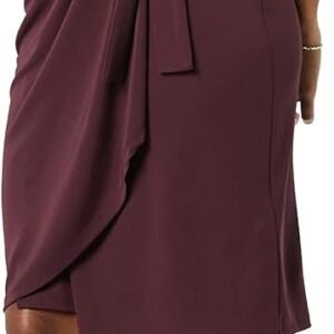 Amazon Essentials Women’s Classic Cap Sleeve Wrap Dress with V Neck (Available in Plus Size)