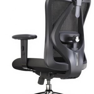 SIHOO M18 Ergonomic Office Chair, High Back Mesh Desk Chair with Adjustable Headrest & Lumbar Support, 330lbs Capacity Computer Chair with 2D Armrests & Wide Cushion, Tilt Lock, for Home Office-Black