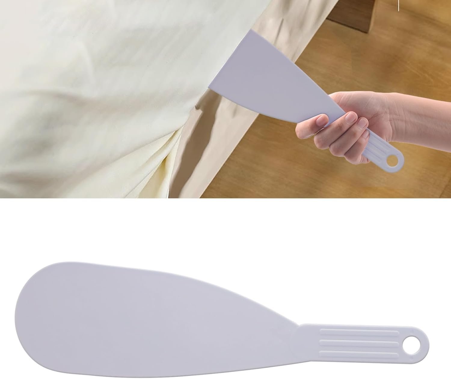 Bed Sheet Tucker Tool, Arthritis-Friendly Easy Mattress Lifter Wedge, Bed Sheet Tucker for Changing Sheets, Grey Beds Maker Tool to Help Protect Your Hand (14.5 in)